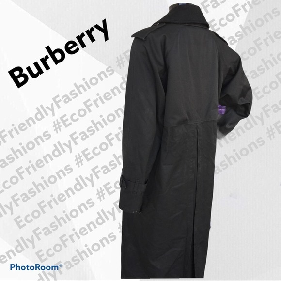 VINTAGE MENS BURBERRYS TRENCH COAT W/ WOOL LINING - Picture 7 of 15